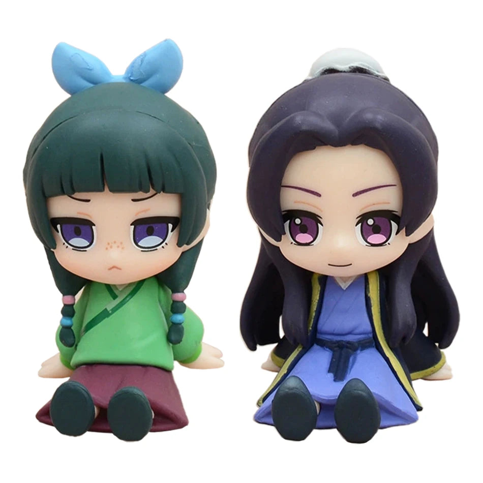 Q-Version Maomao & Jinshi Figures – The Apothecary Diaries Mini PVC Anime Statues | Cute Collectible Doll Toy Gift