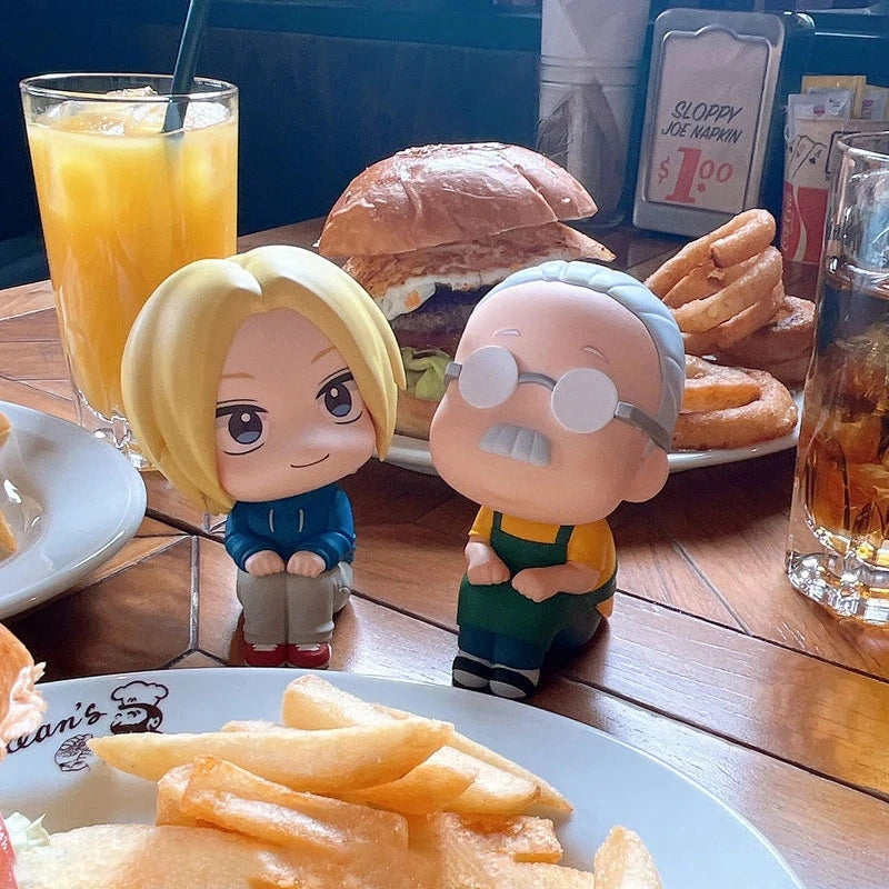 Sakamoto Days “Look Up” Anime Figures | Shin Asakura & Taro Sakamoto Q Version PVC Collectibles