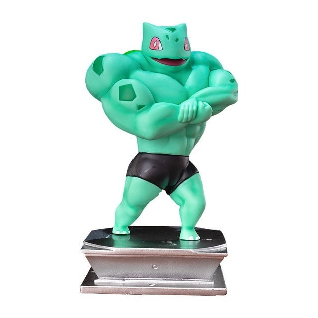 13 Styles Pokemon Muscle Figures Fitness Magikarp Snorlax Dugtrio Psyduck Squirtle Bulbasaur Gengar PVC Action Model Figures Toy