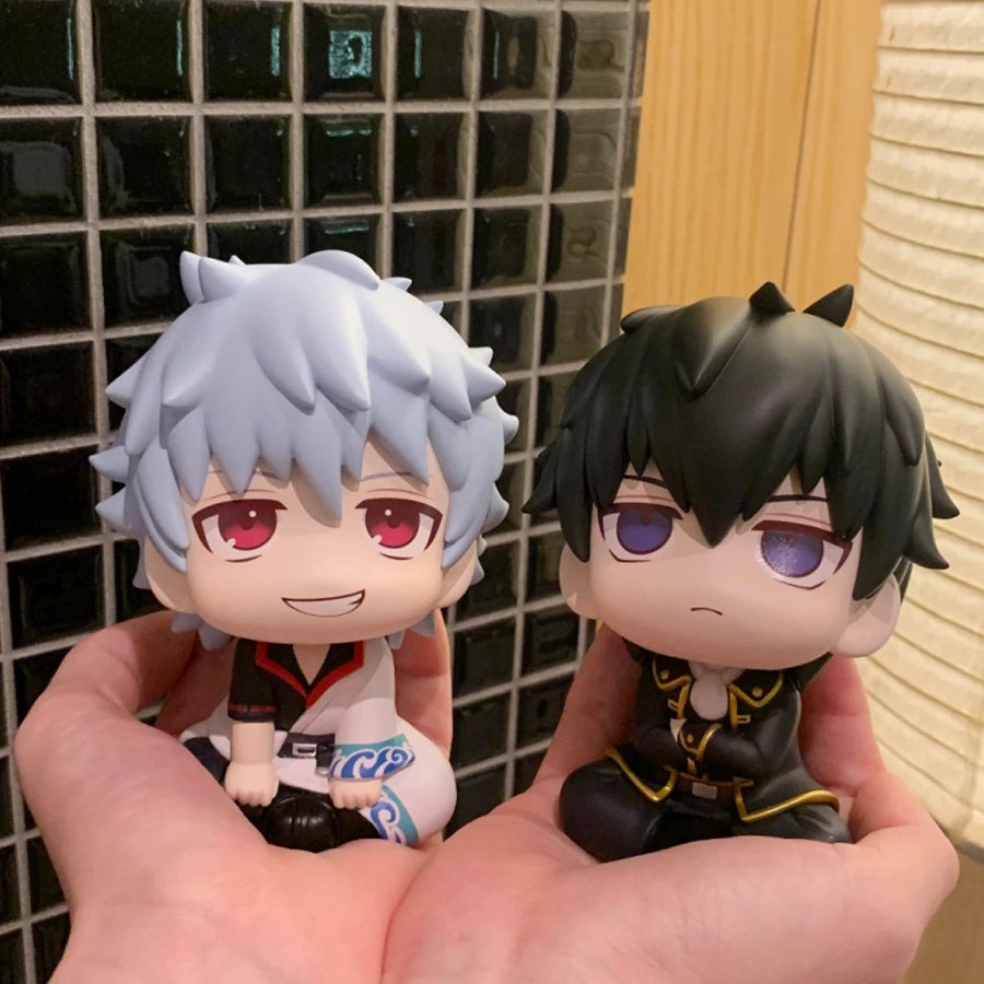 Gintama Look Up Anime Figure – Sakata Gintoki / Hijikata Toushirou | 10cm Q-Version PVC Collectible Model Toy Gift