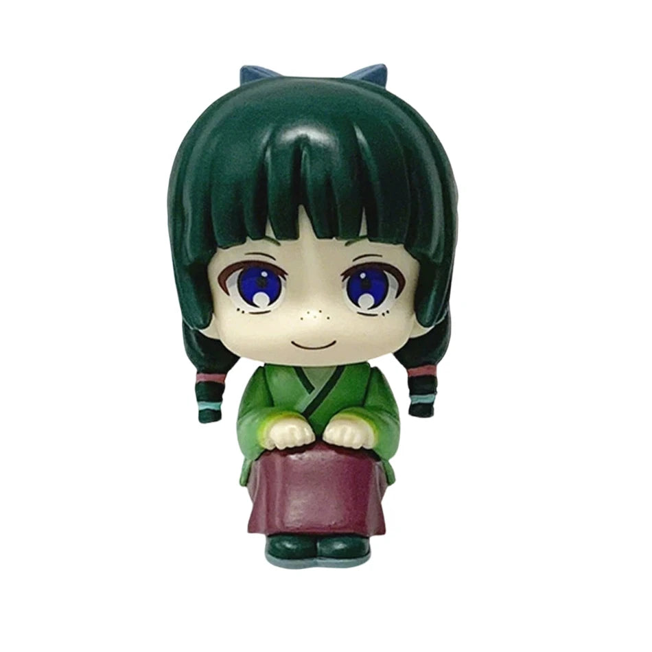 9cm Q-Version Maomao & Jinshi Mini Figures – The Apothecary Diaries Cute PVC Model | Desk & Car Ornament Collectible Gift