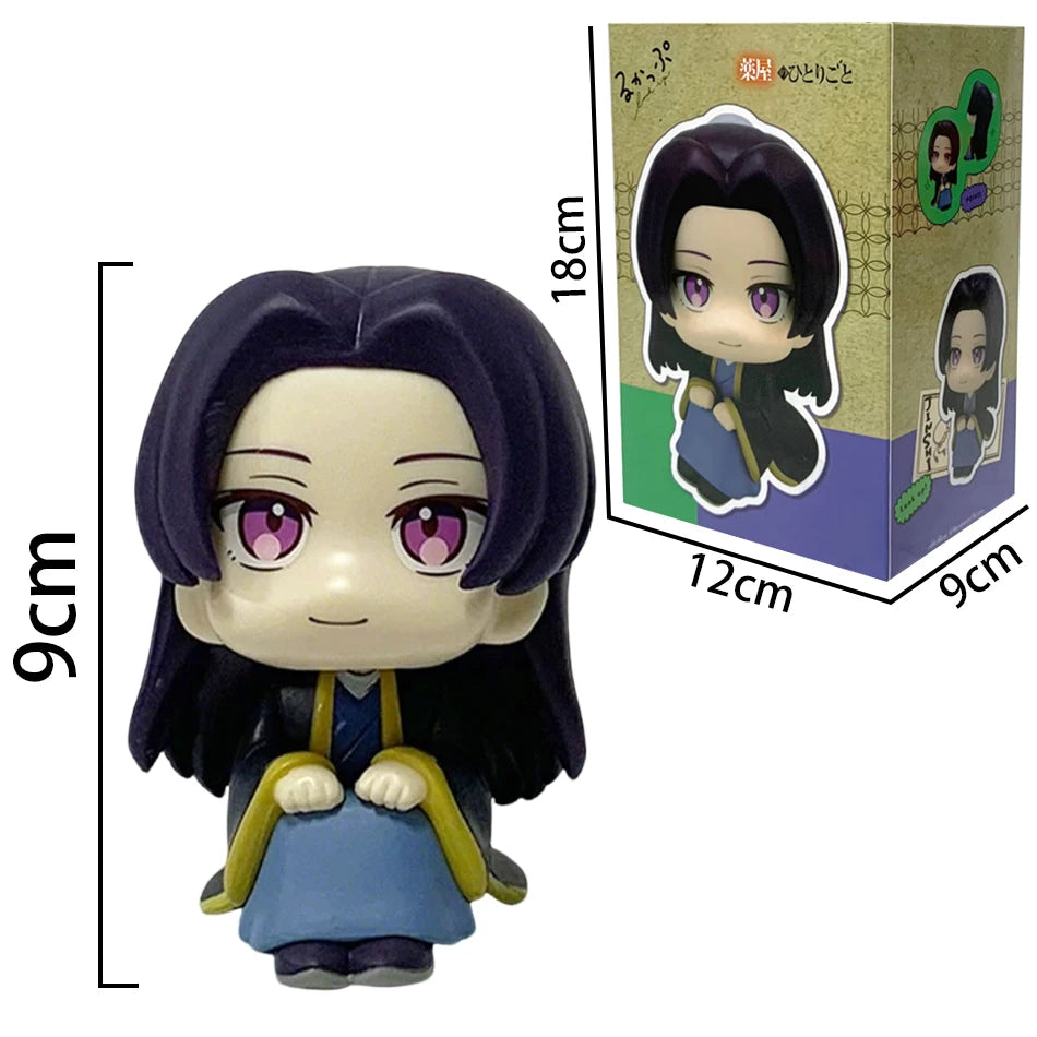 9cm Q-Version Maomao & Jinshi Mini Figures – The Apothecary Diaries Cute PVC Model | Desk & Car Ornament Collectible Gift