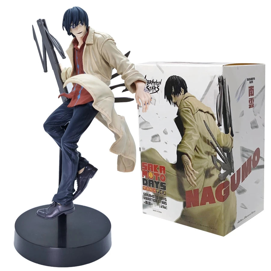 Sakamoto Days Anime Figure | 23cm Nagumo or Shin Action Figurine PVC Collectible Model Decor