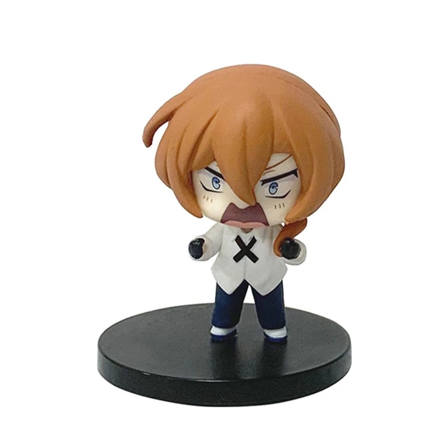 Bungou Stray Dogs Mini Figures – Dazai Osamu & Nakahara Chuuya 7cm | Cute Chibi PVC Model Collectible Anime Dolls