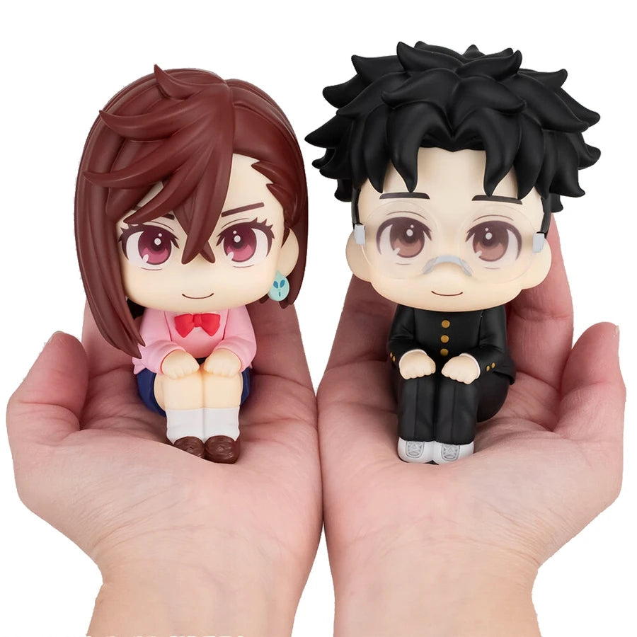 Dandadan Anime Figures | Momo Ayase & Ken Takakura Look-Up Style PVC Collectible | 10cm Q Version Model Toy Gift for Fans