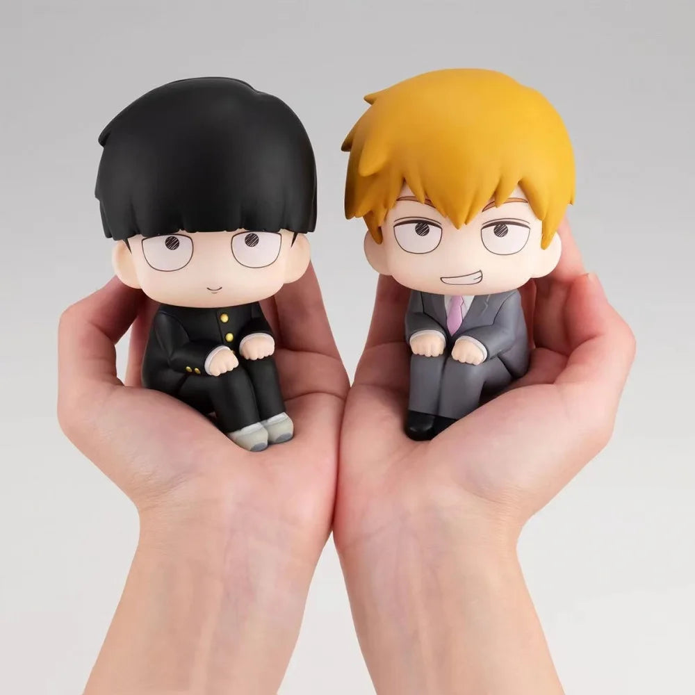 Mob Psycho 100 Anime Figure | Reigen Arataka & Kageyama Shigeo Look-Up Style Collectible | 10cm PVC Model Toy Birthday Gift