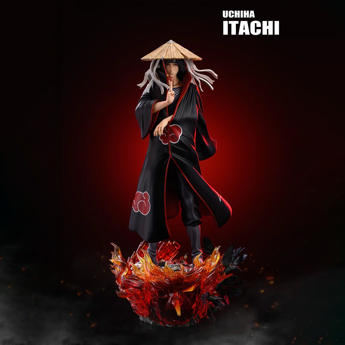 Naruto Anime Figure Uchiha Itachi Figurine 40cm PVC Action Statue Desk Decoration Doll Collection Birthday Gifts Toys For Kids