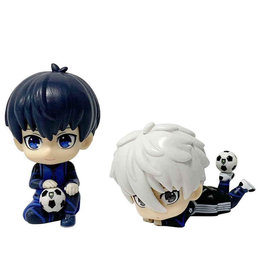 Blue Lock Q-Version Figures – Nagi Seishiro / Isagi Yoichi | 9cm Cute PVC Anime Collectible Model Toy Gift