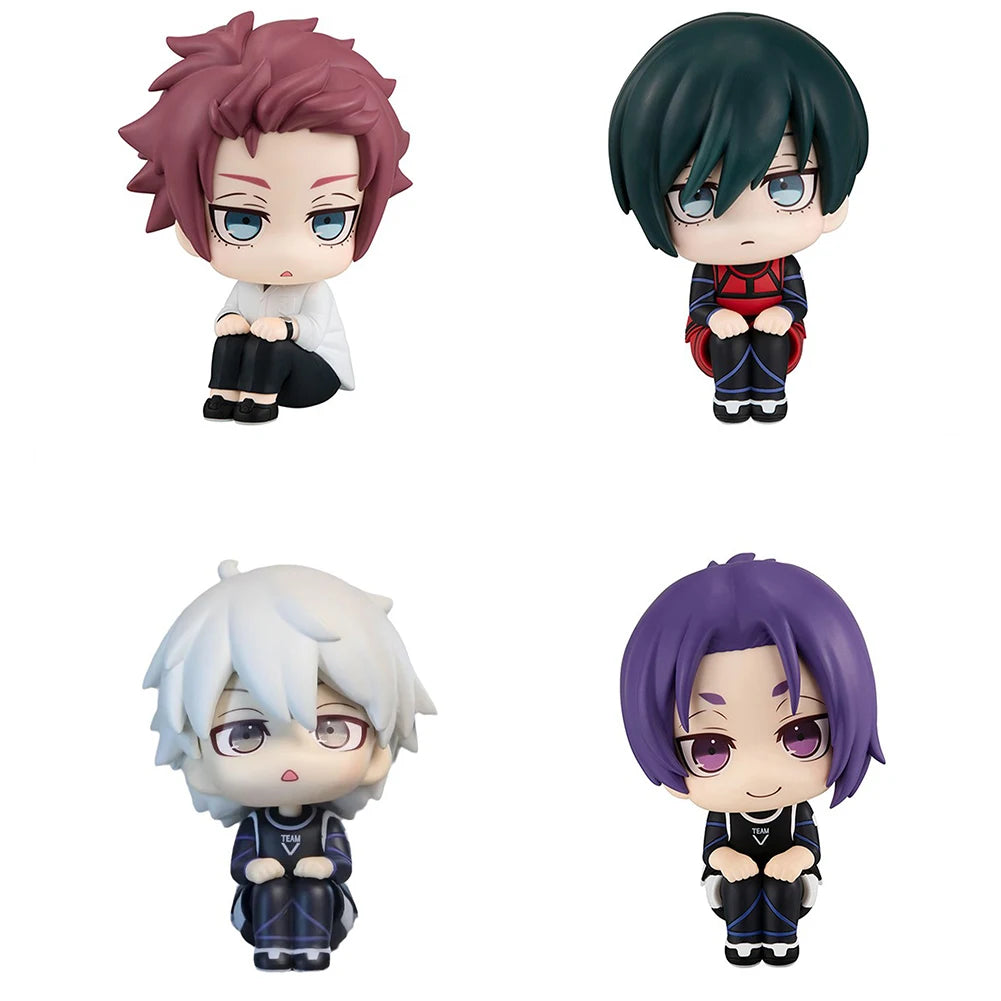 Blue Lock Look Up Figures – Reo Mikage / Rin Itoshi / Nagi Seishiro / Sae Itoshi | 10cm Q-Version Anime Collectible Toy Gift