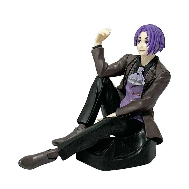 Blue Lock Inspired Reo & Nagi Sitting Pose Figure — Trendy Anime PVC Collectible Model Desk Decoration Gift for Fans