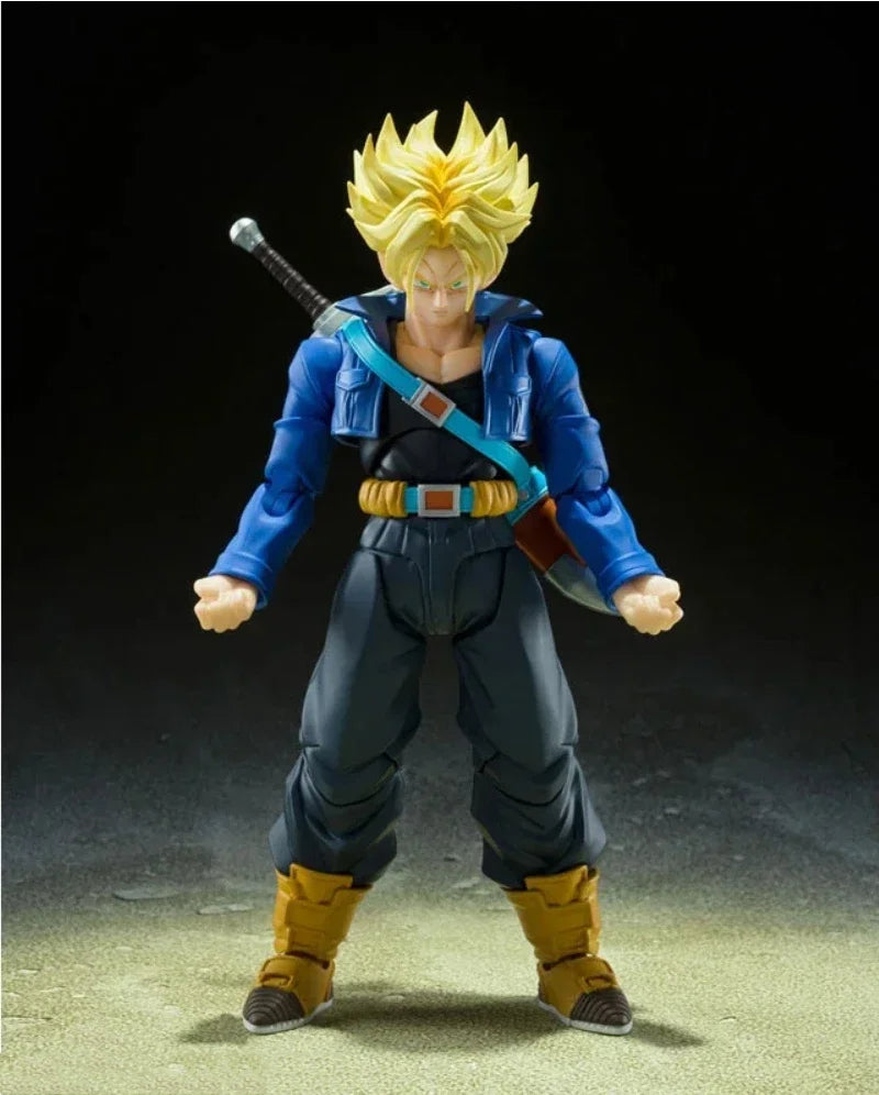 Dragon Ball Trunks Anime Figures SHF Saiyan Saiyan Trunks Boy From Future Collection Model Action Figure Toy Birthday Gift Decor
