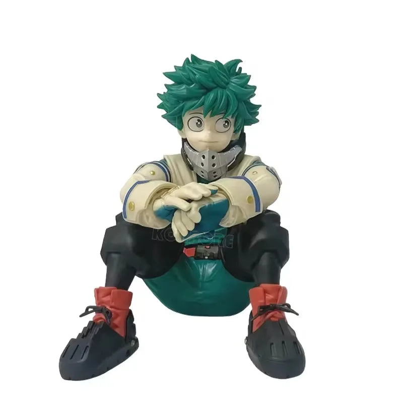 MHA Break Time Figures – Midoriya Izuku / Katsuki Bakugo / Ochaco Uraraka Sitting Pose PVC Anime Collectible Model Toy Gift