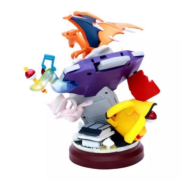 20cm pokemon Pikachu Anime Figure Pikachu Game Machine Model Gameboy Pika Mew Charizard Doll PVC Statue Ornament Decora Toy Gift