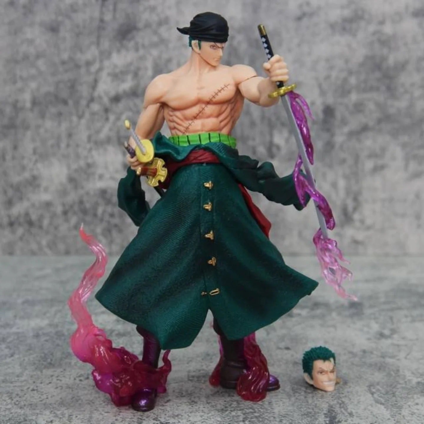 Comic Doll Bathing Blood Roronoa Zoro PVC 21cm Action Doll Series Exquisite Model Birthday Gift Doll