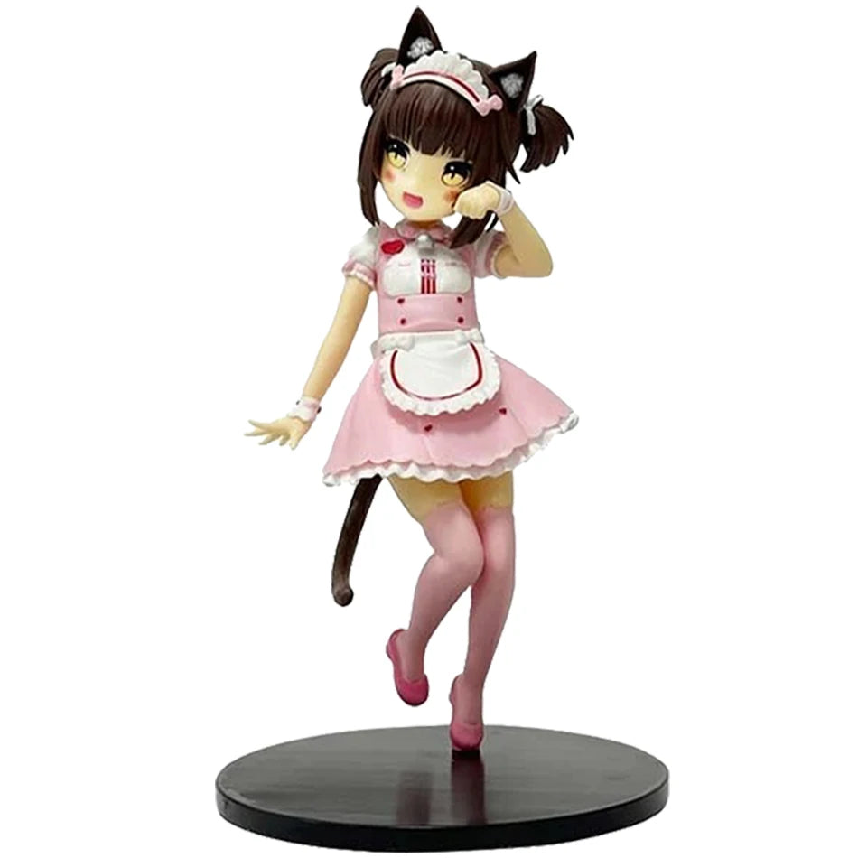 Nekopara Anime Figure – Chocola & Vanilla 18cm Cute Stand PVC Model | Catgirl Collectible Décor Gift