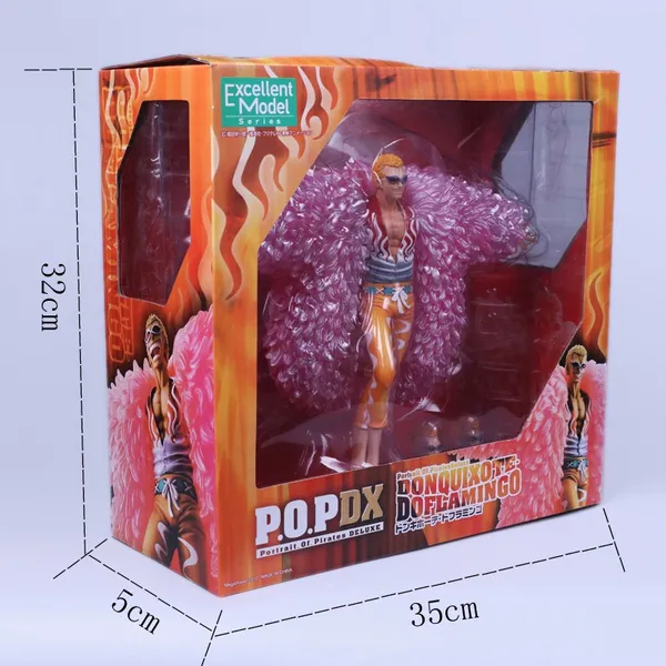 26CM Anime One Piece Donquixote Doflamingo Battle Ver. GK PVC Action Figure Statue Collectible Model Kids Toys Game Doll Gifts