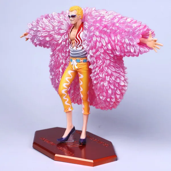 26CM Anime One Piece Donquixote Doflamingo Battle Ver. GK PVC Action Figure Statue Collectible Model Kids Toys Game Doll Gifts