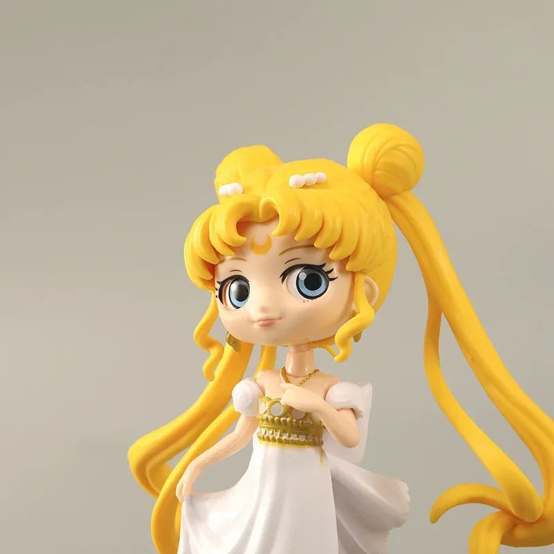 Cute Moon Girl Magic Warrior PVC Figure 16CM – Cosplay Style Anime-Inspired Action Model, Gift for Kids, Desk Ornament Toy Collectible