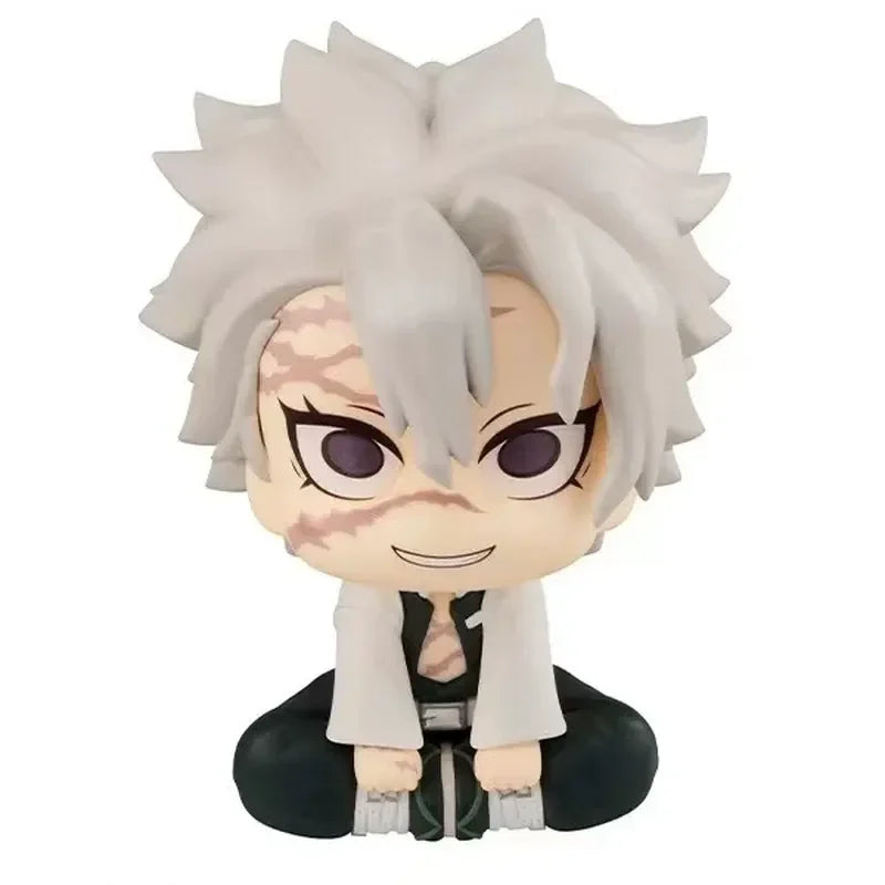 Demon Slayer Anime Figure – Mitsuri Kanroji / Sanemi Shinazugawa | 10.5cm Cute Sitting PVC Collectible Model Toy Gift