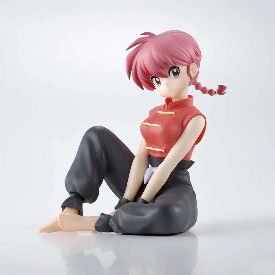 Ranma 1/2 Anime Figure | 13cm Ranma & Akane Sitting Pose PVC Collectible Toy