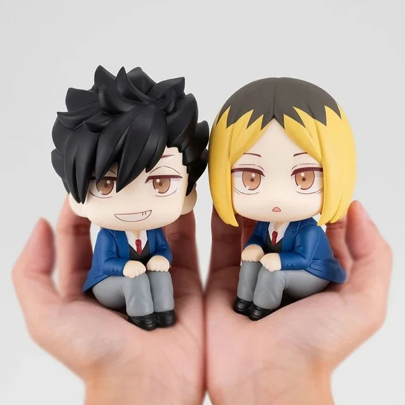 10cm Q Version Haikyuu Figure – Oikawa Tooru Look Up Anime Figure, Kuroo & Kozume Kenma PVC Collectible Doll Ornament Toy