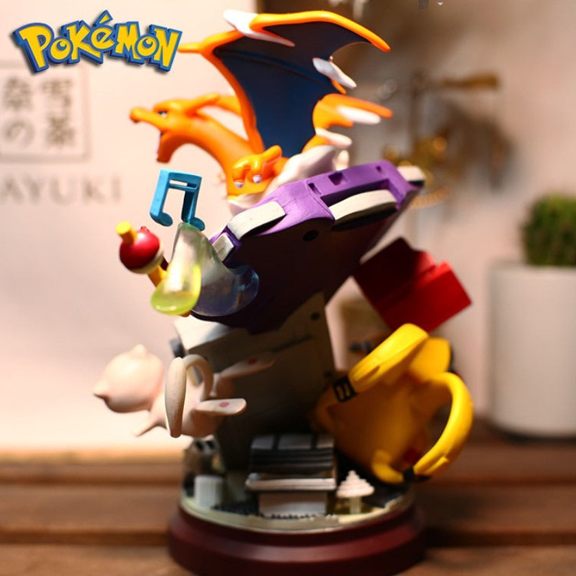 20cm pokemon Pikachu Anime Figure Pikachu Game Machine Model Gameboy Pika Mew Charizard Doll PVC Statue Ornament Decora Toy Gift