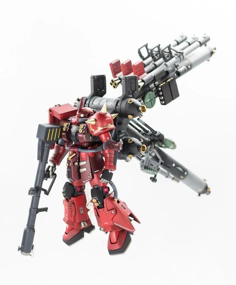 Psycho Zaku Thunder Universe Battlefront HG 1/144 Mech Assembly Model Kit Action Figures Desktop Decoration Gift Collectible
