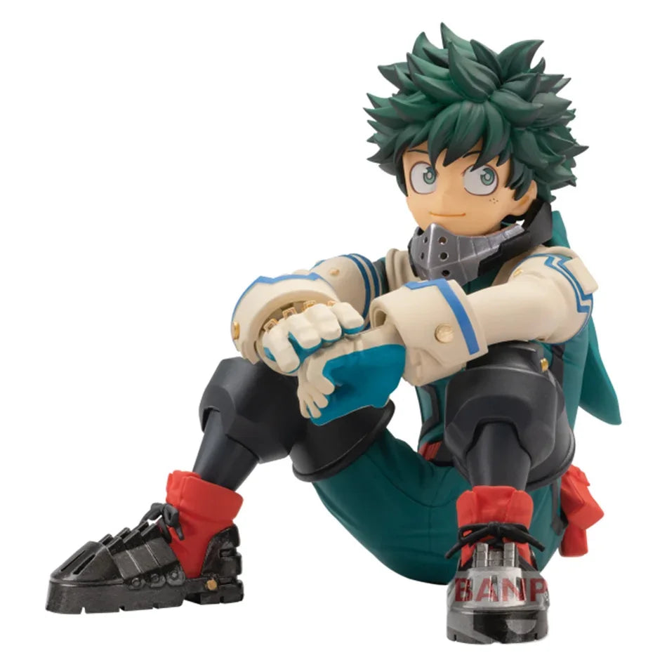 MHA Break Time Figures – Midoriya Izuku / Katsuki Bakugo / Ochaco Uraraka Sitting Pose PVC Anime Collectible Model Toy Gift