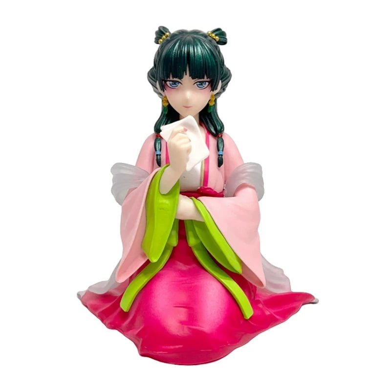12.5cm Maomao Figure – The Apothecary Diaries Pink Dress Anime PVC Statue | Cute Desktop Decoration Collectible Toy Gift