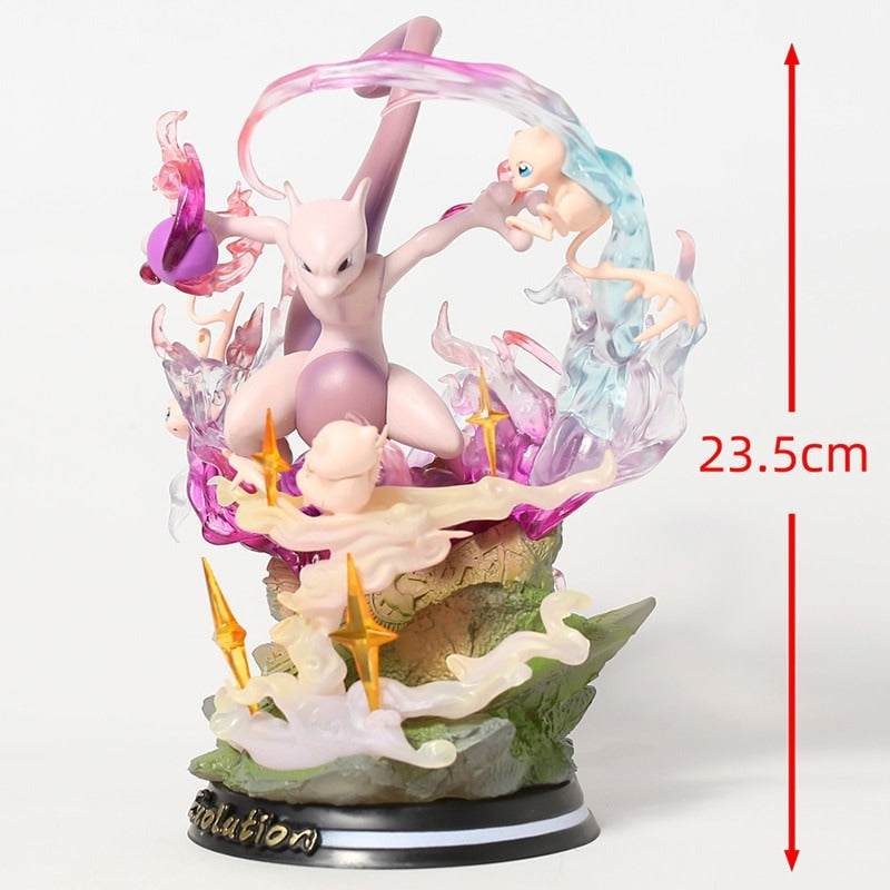Pokemon Gengar Anime Figure with Special Effects Cute Gengar Three Form Evolution Gastly Haunter Led Night Light PVC Model Toys