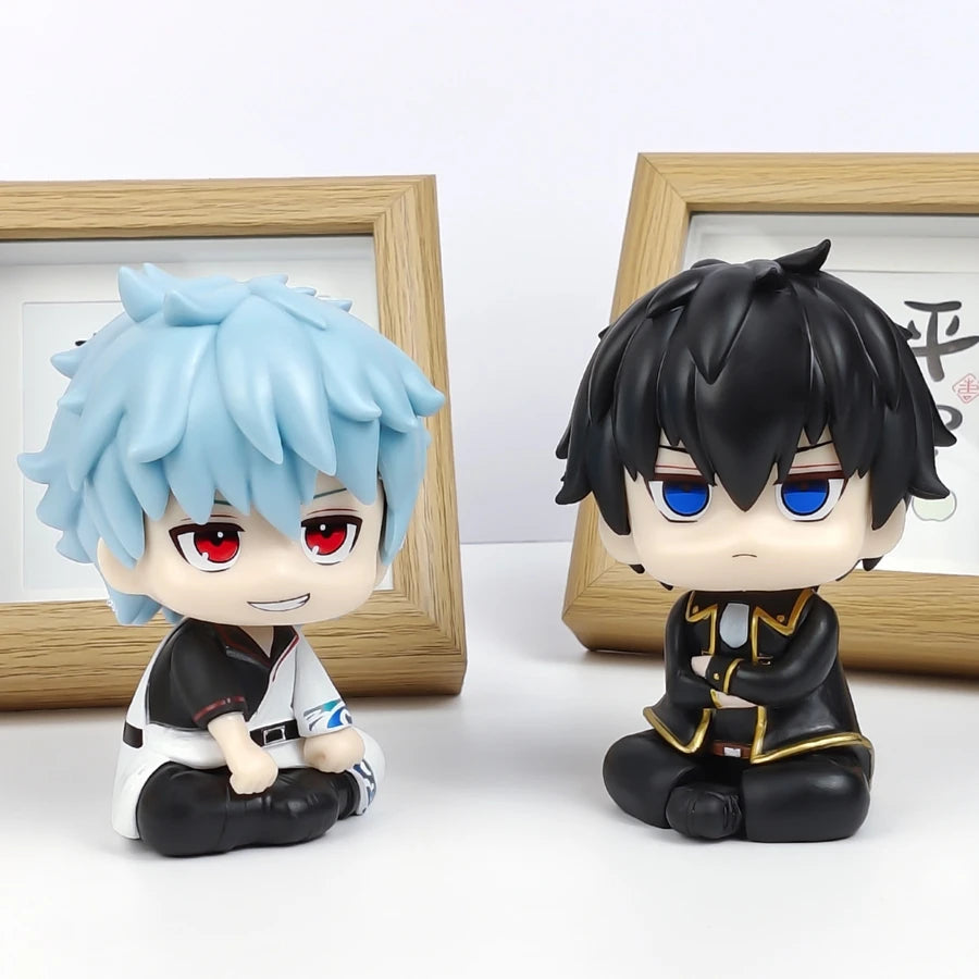 Gintama Look Up Anime Figure – Sakata Gintoki / Hijikata Toushirou | 10cm Q-Version PVC Collectible Model Toy Gift