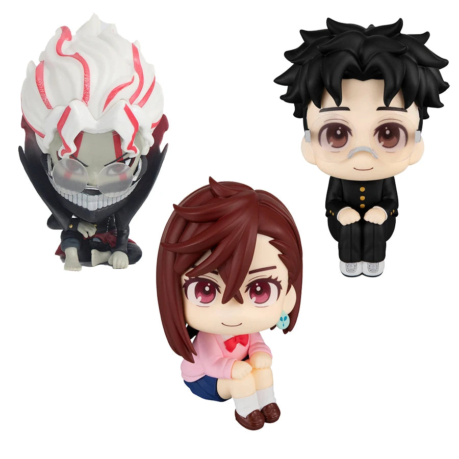 Dandadan Anime Figures | Momo Ayase & Ken Takakura Look-Up Style PVC Collectible | 10cm Q Version Model Toy Gift for Fans