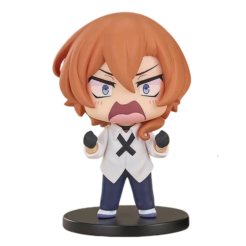 Bungou Stray Dogs Mini Figures – Dazai Osamu & Nakahara Chuuya 7cm | Cute Chibi PVC Model Collectible Anime Dolls