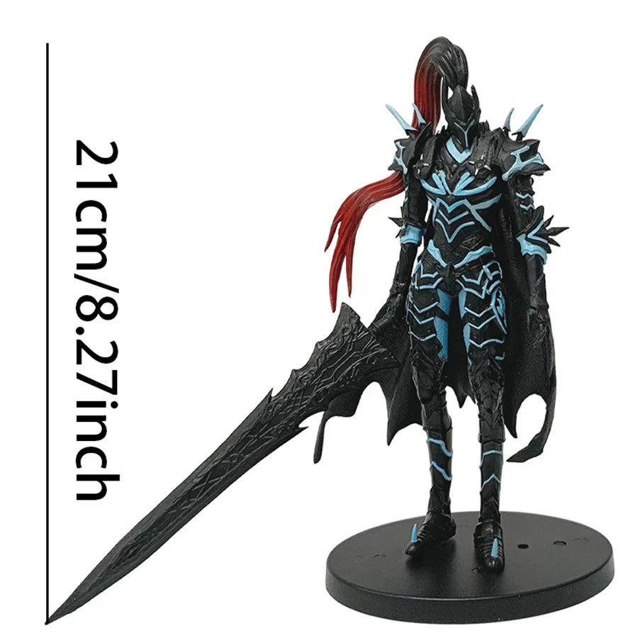 Solo Leveling Sung Jinwoo Figure – 21cm PVC Anime Action Model Knightmaster Collectible Display Toy