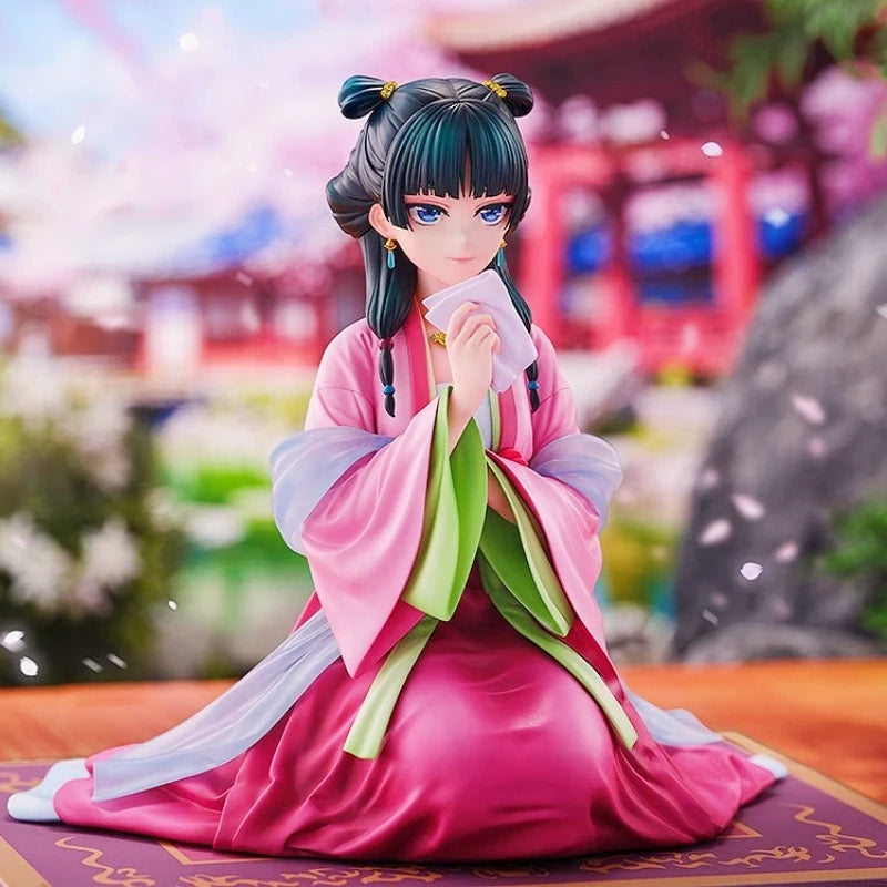 12.5cm Maomao Figure – The Apothecary Diaries Pink Dress Anime PVC Statue | Cute Desktop Decoration Collectible Toy Gift