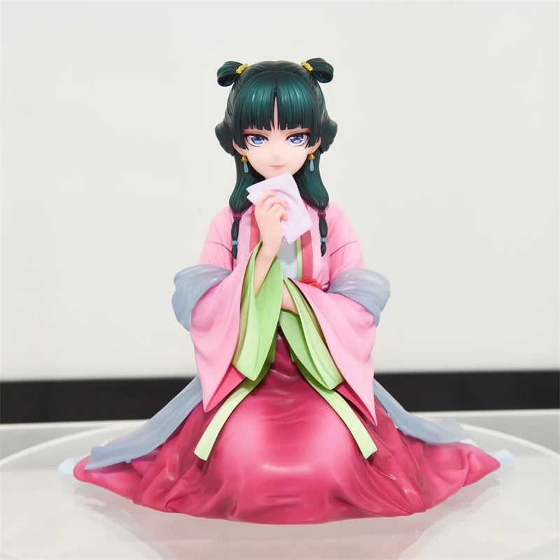 12.5cm Maomao Figure – The Apothecary Diaries Pink Dress Anime PVC Statue | Cute Desktop Decoration Collectible Toy Gift