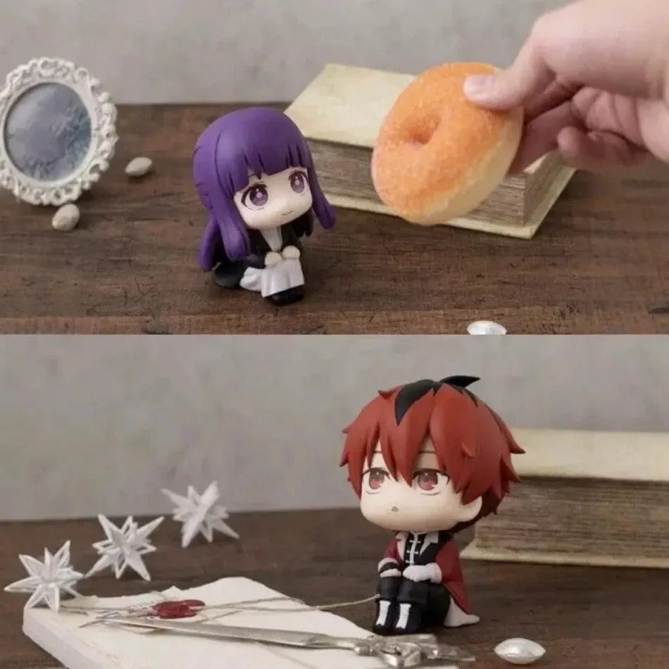 Beyond Journey’s End Look Up Figures – Frieren / Fern / Stark | 10cm Cute Q-Version PVC Collectible Anime Model Toy Gift