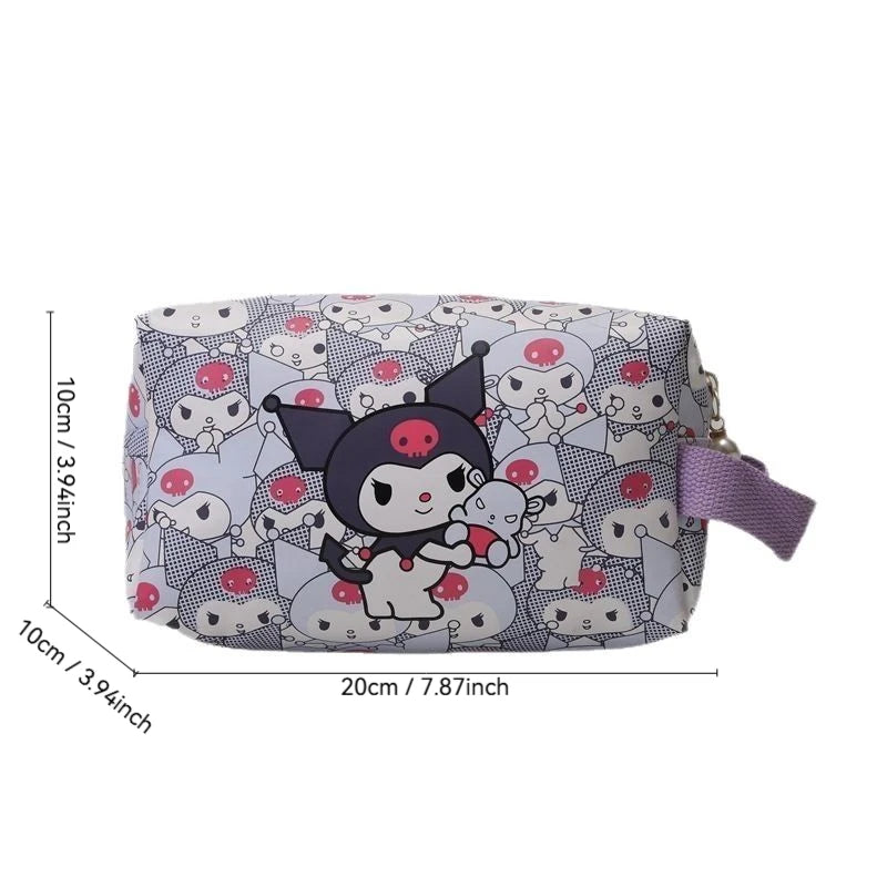 Sanrio Cute Cartoon Large Capacity Makeup Bag Small Outdoor Waterproof Portable Handheld Travel Storage Bag