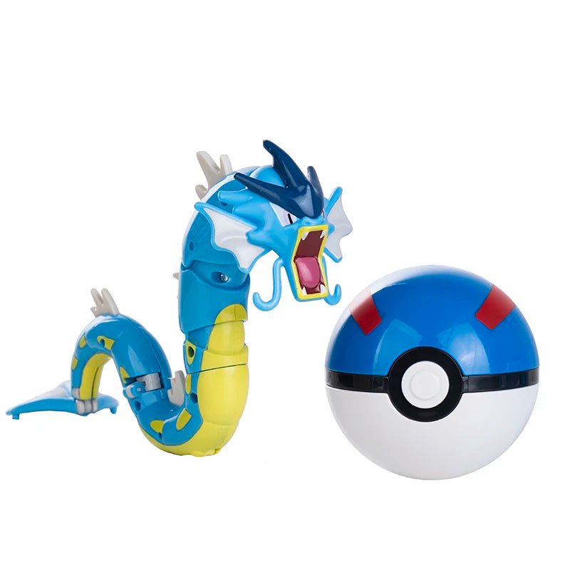 Pokemon Figures Box Pikachu Charizard Greninja Pocket Monster Pokeball Action Deformation Model Toys Gift