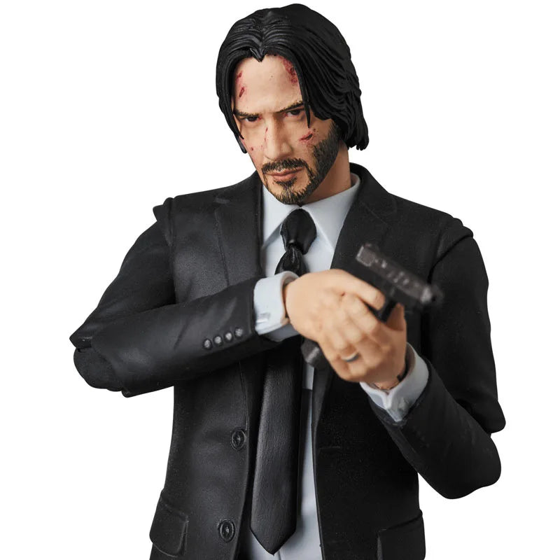 Mafex 085 John Wick with Dogs PVC Collectible Joints Moveable Action Figure Toy