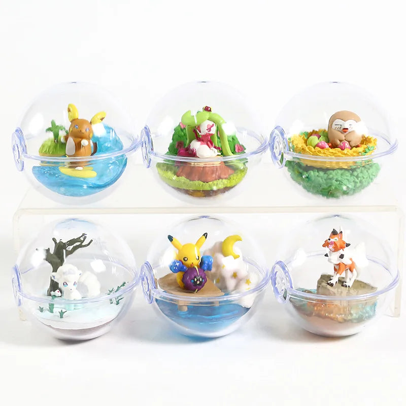 Pokemon Terrarium Collection Figure Vol.8 Gardevoir Farfetch'd  Growlithe Mewtwo Cleffa Phanpy Raikou