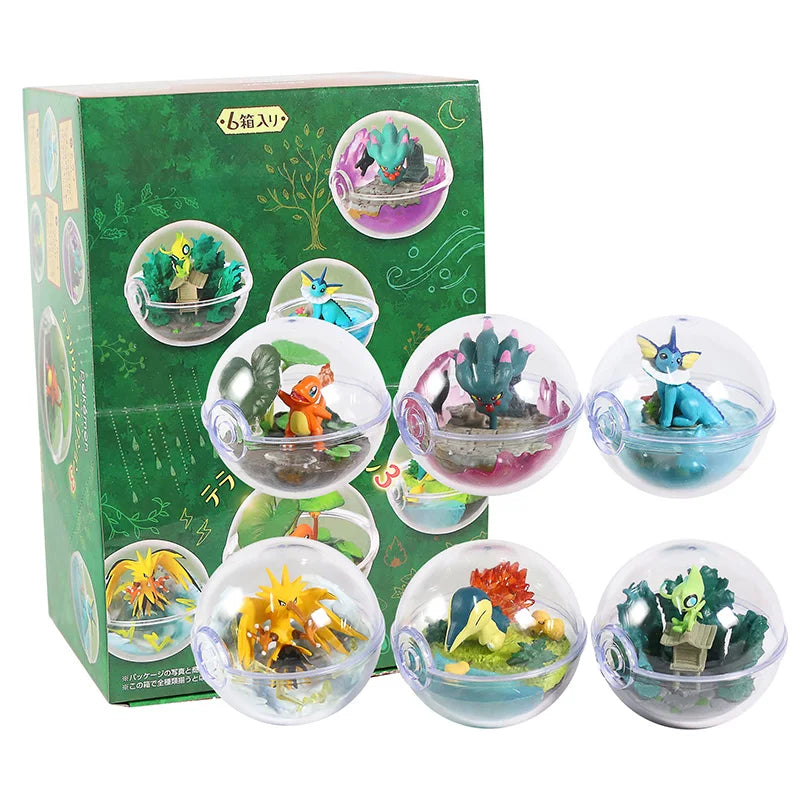 Pokemon Terrarium Collection Figure Vol.8 Gardevoir Farfetch'd  Growlithe Mewtwo Cleffa Phanpy Raikou