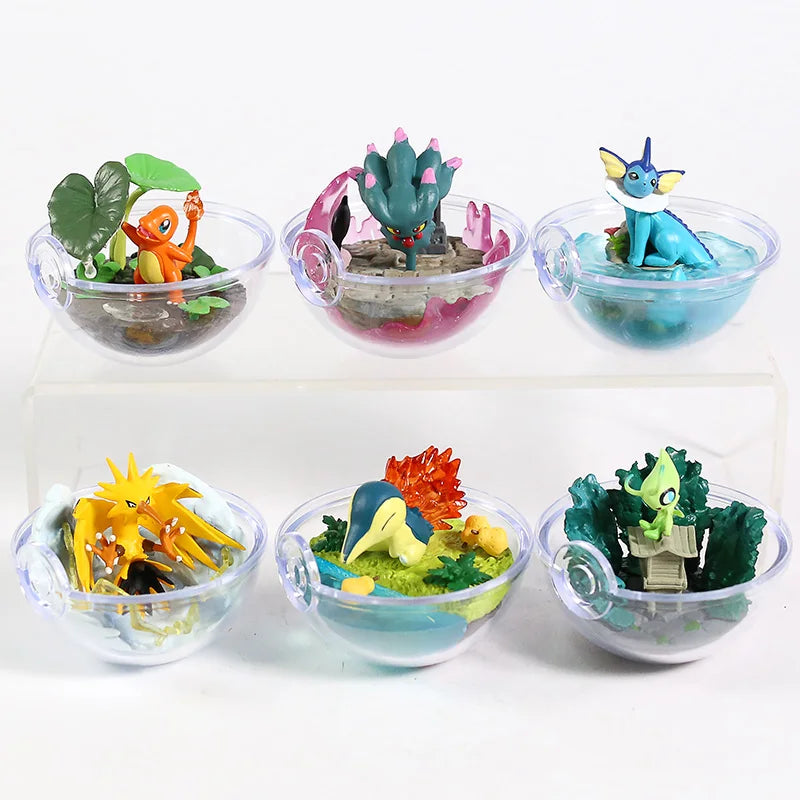 Pokemon Terrarium Collection Figure Vol.8 Gardevoir Farfetch'd  Growlithe Mewtwo Cleffa Phanpy Raikou