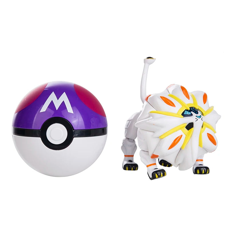 Pokemon Figures Box Pikachu Charizard Greninja Pocket Monster Pokeball Action Deformation Model Toys Gift