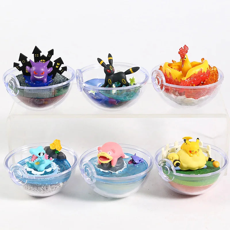 Pokemon Terrarium Collection Figure Vol.8 Gardevoir Farfetch'd  Growlithe Mewtwo Cleffa Phanpy Raikou