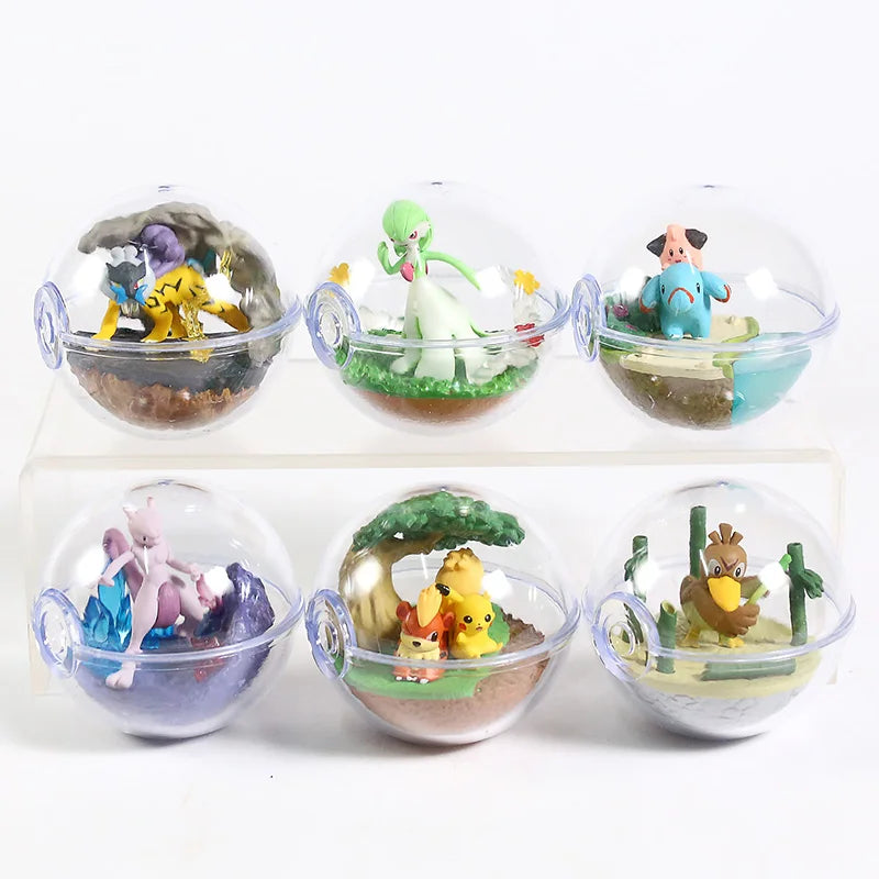 Pokemon Terrarium Collection Figure Vol.8 Gardevoir Farfetch'd  Growlithe Mewtwo Cleffa Phanpy Raikou