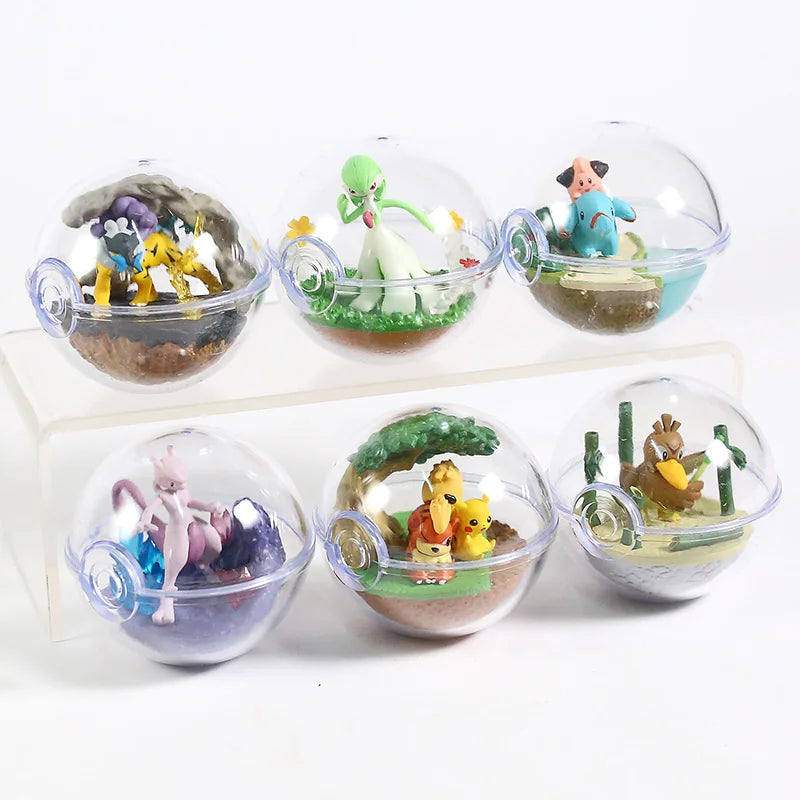 Pokemon Terrarium Collection Figure Vol.8 Gardevoir Farfetch'd  Growlithe Mewtwo Cleffa Phanpy Raikou