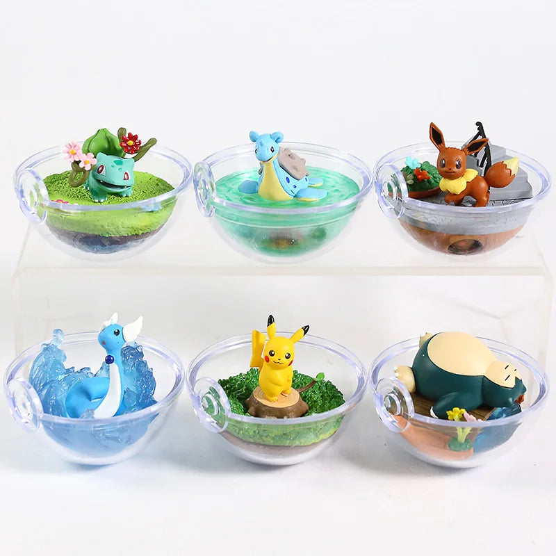 Pokemon Terrarium Collection Figure Vol.8 Gardevoir Farfetch'd  Growlithe Mewtwo Cleffa Phanpy Raikou