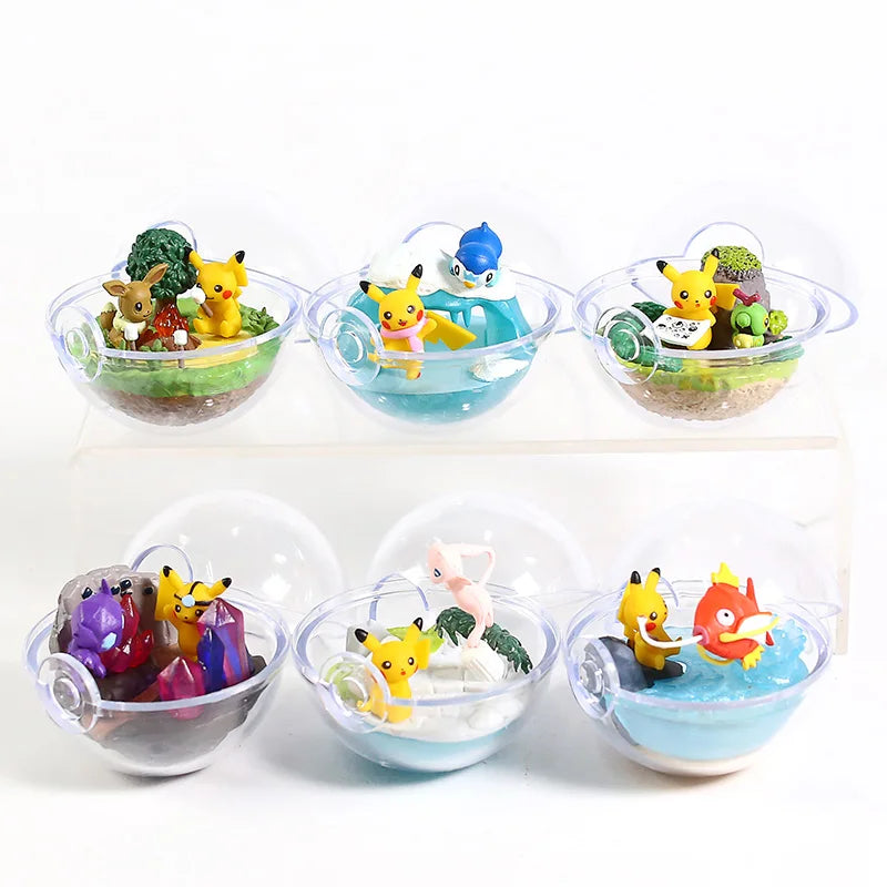 Pokemon Terrarium Collection Figure Vol.8 Gardevoir Farfetch'd  Growlithe Mewtwo Cleffa Phanpy Raikou