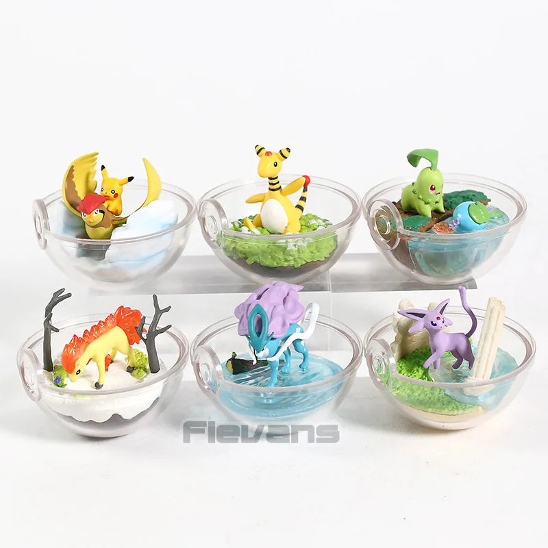 Pokemon Terrarium Collection Figure Vol.8 Gardevoir Farfetch'd  Growlithe Mewtwo Cleffa Phanpy Raikou